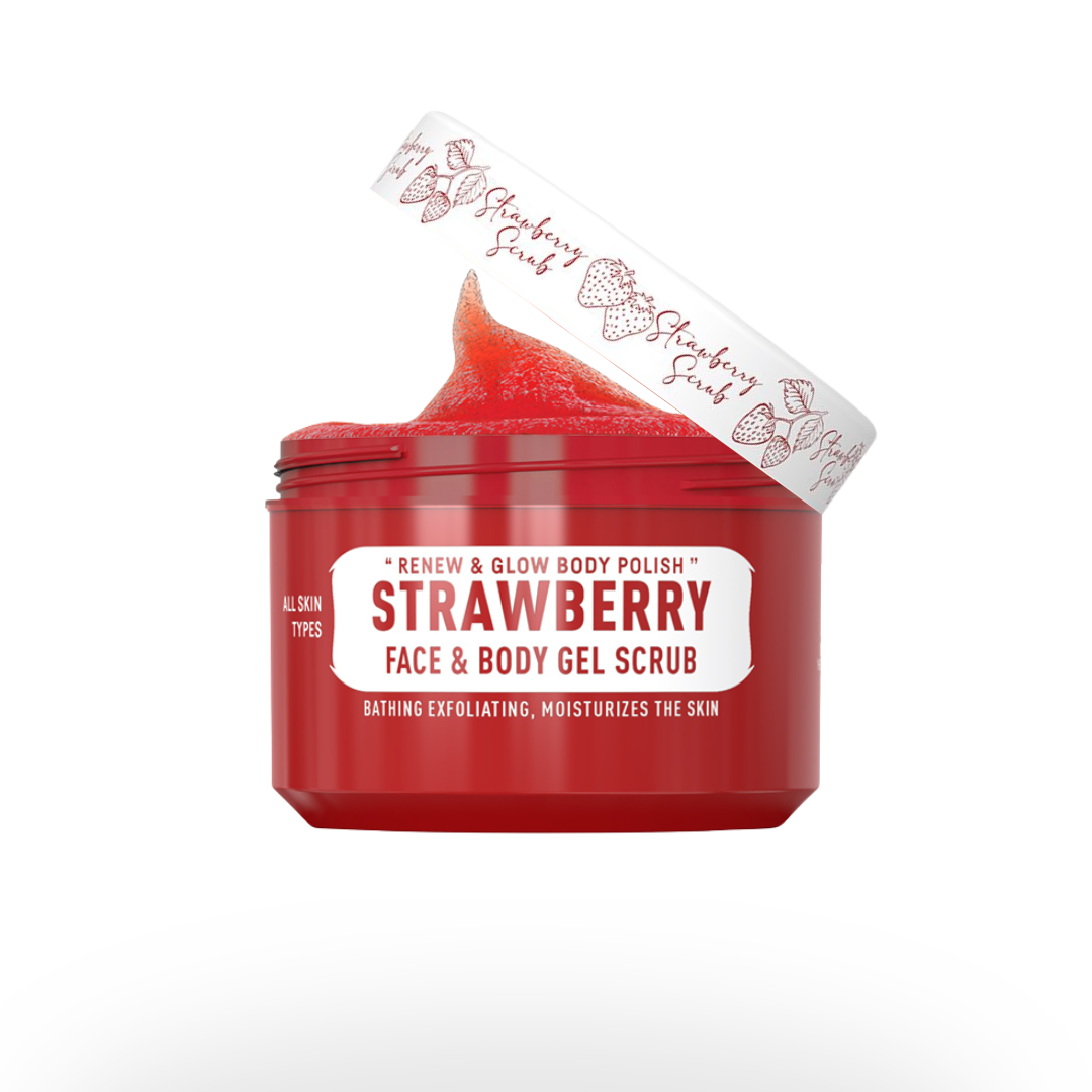 FACE BODY GEL SCRUB STRAWBERRY 300ml