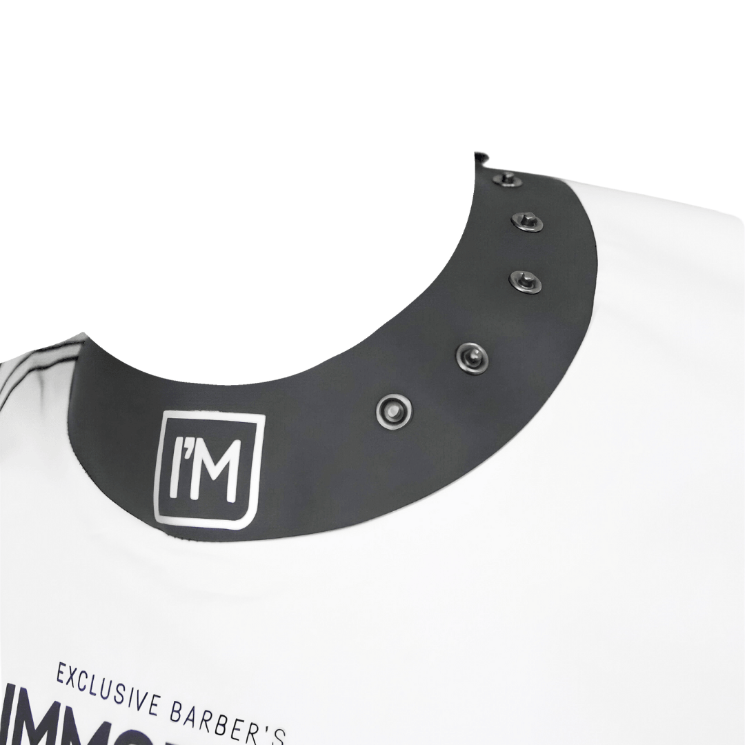 CAPA IMMORTAL NYC BLANCA COLLAR DE GOMA BOTONES DE PRESIÓN