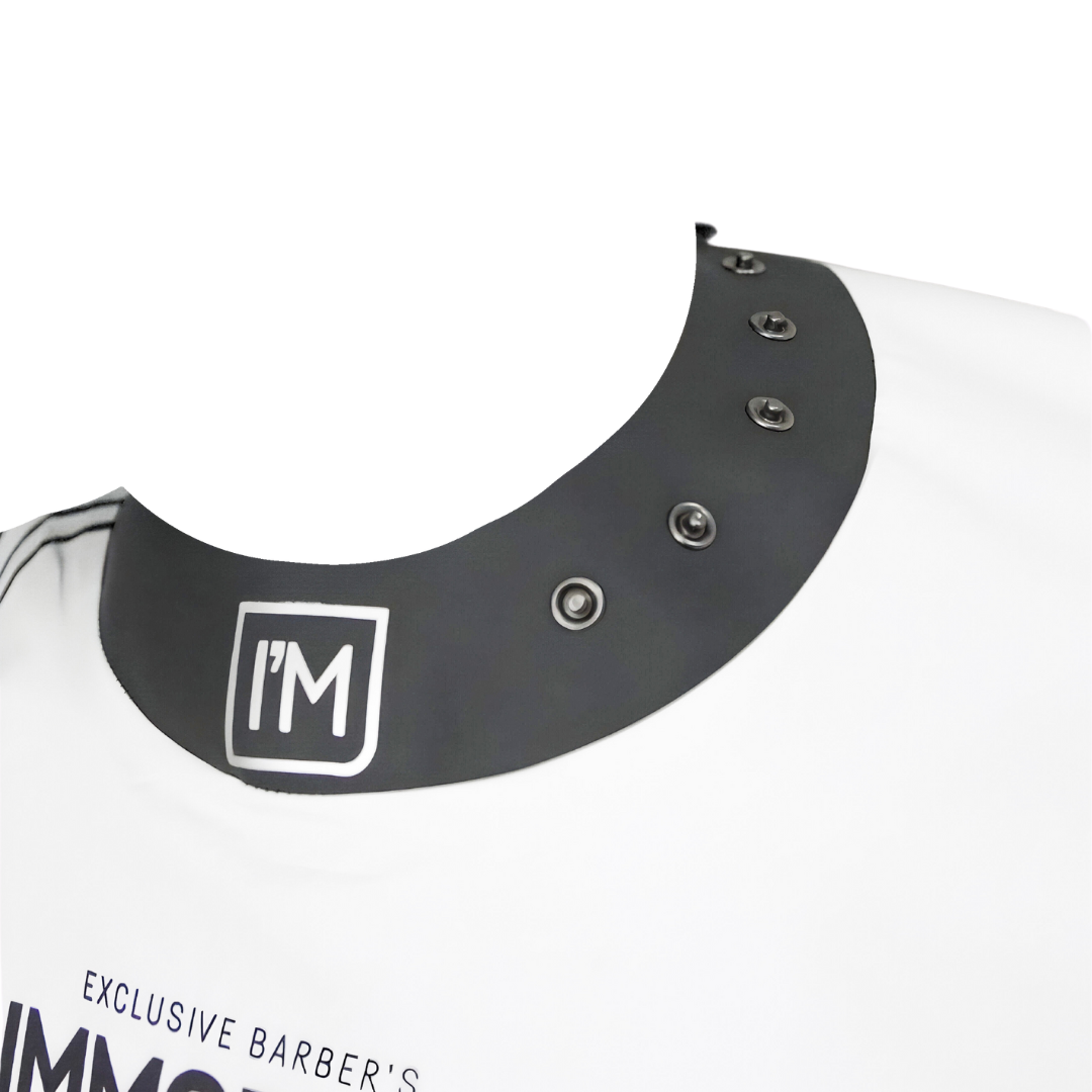 CAPA IMMORTAL NYC BLANCA COLLAR DE GOMA BOTONES DE PRESIÓN