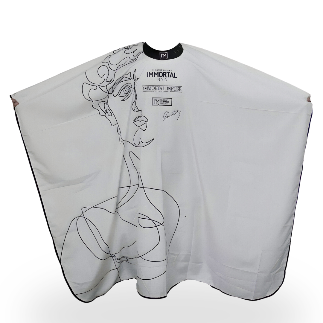 CAPA IMMORTAL NYC BLANCA COLLAR DE GOMA BOTONES DE PRESIÓN