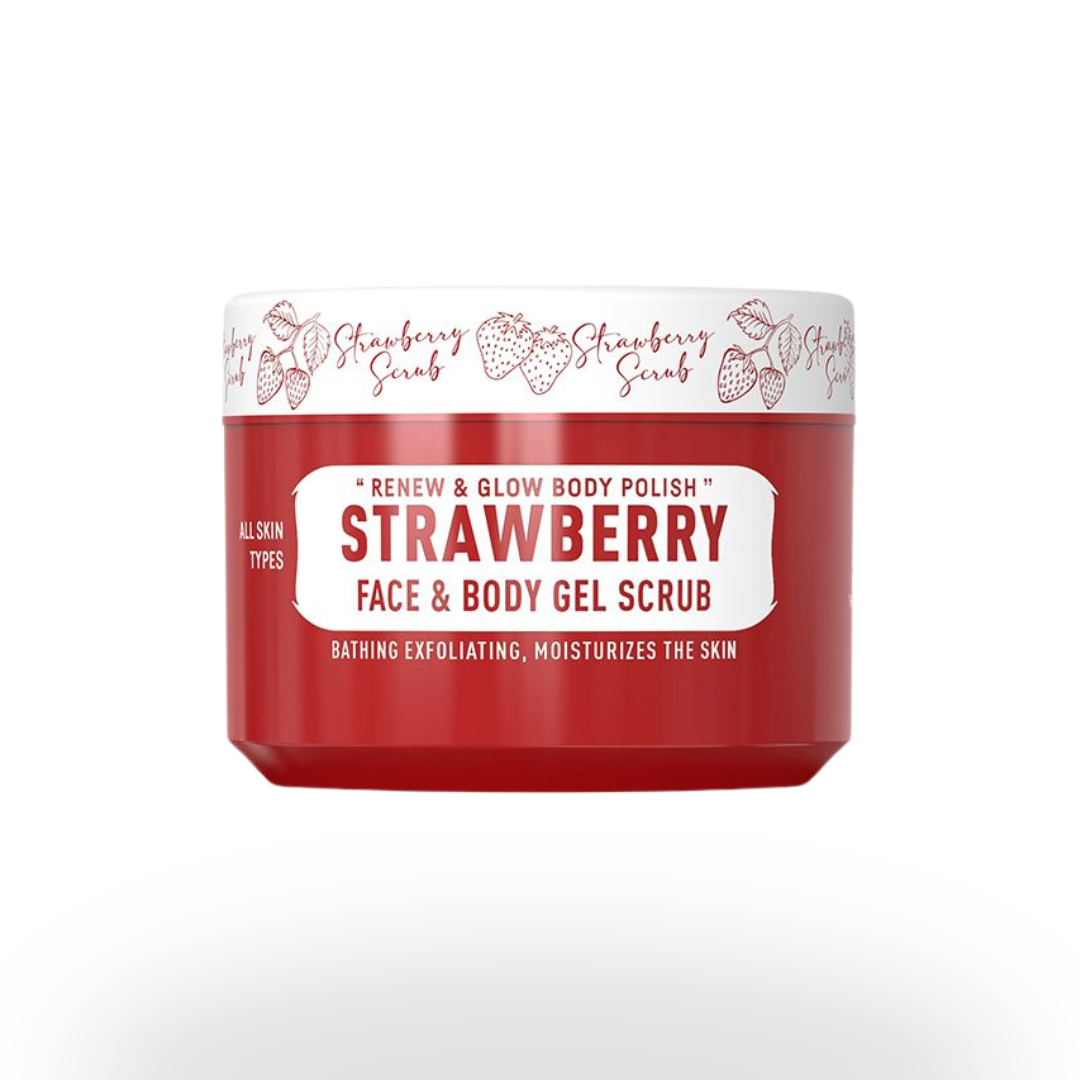 FACE BODY GEL SCRUB STRAWBERRY 300ml