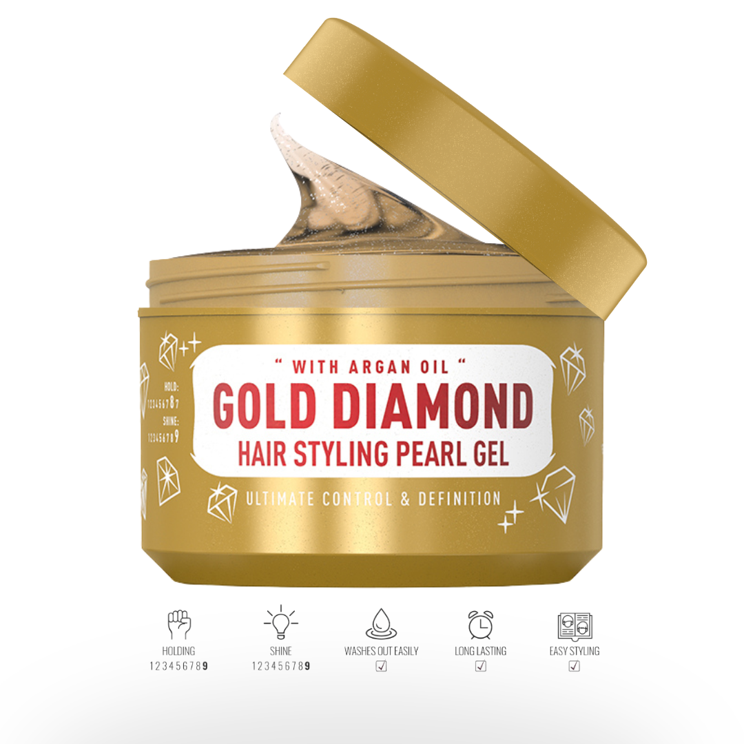 GOLD DIAMOND HAIR STYLING PEARL GEL 300ml