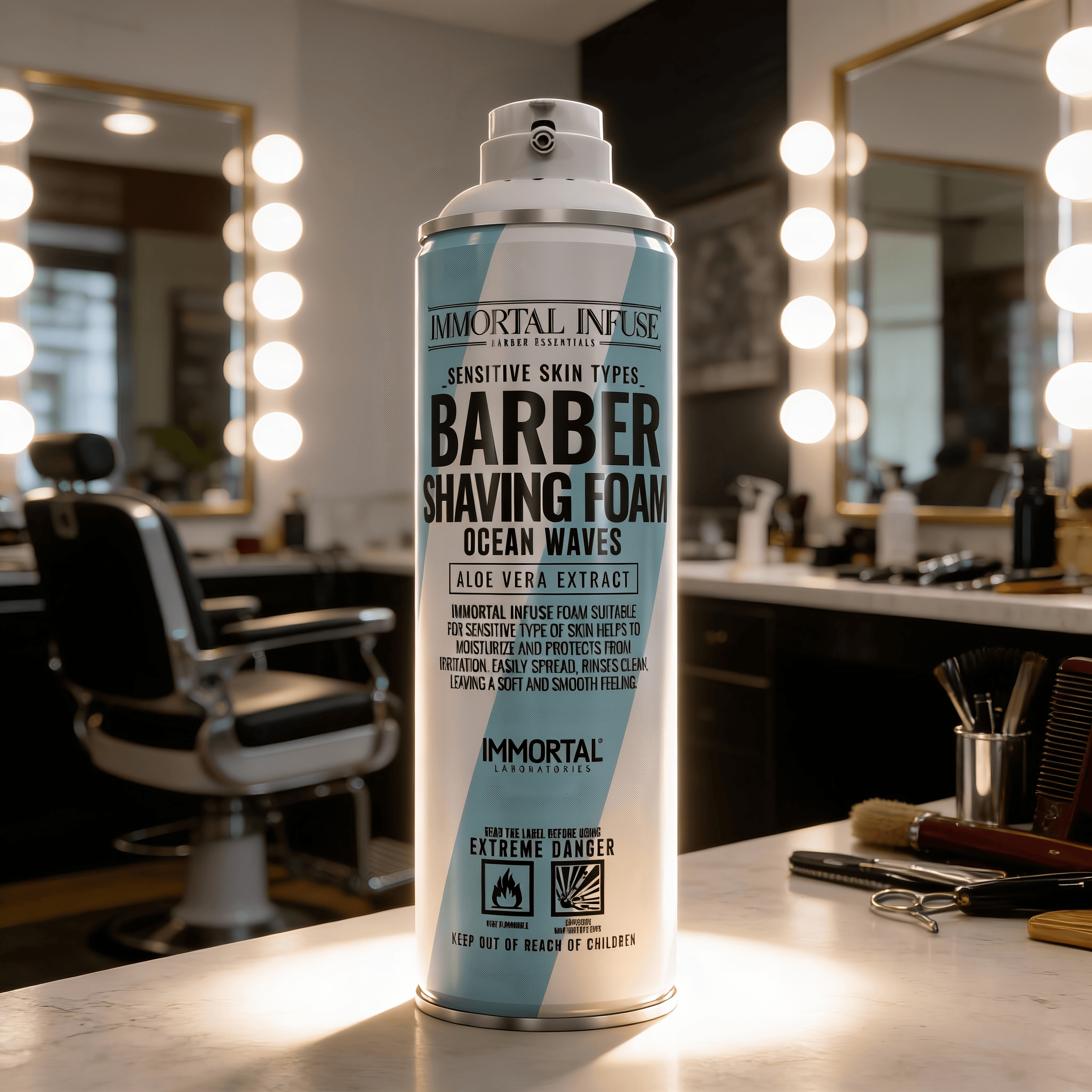 SHAVING FOAM ESPUMA DE AFEITAR ALOE VERA 500ml