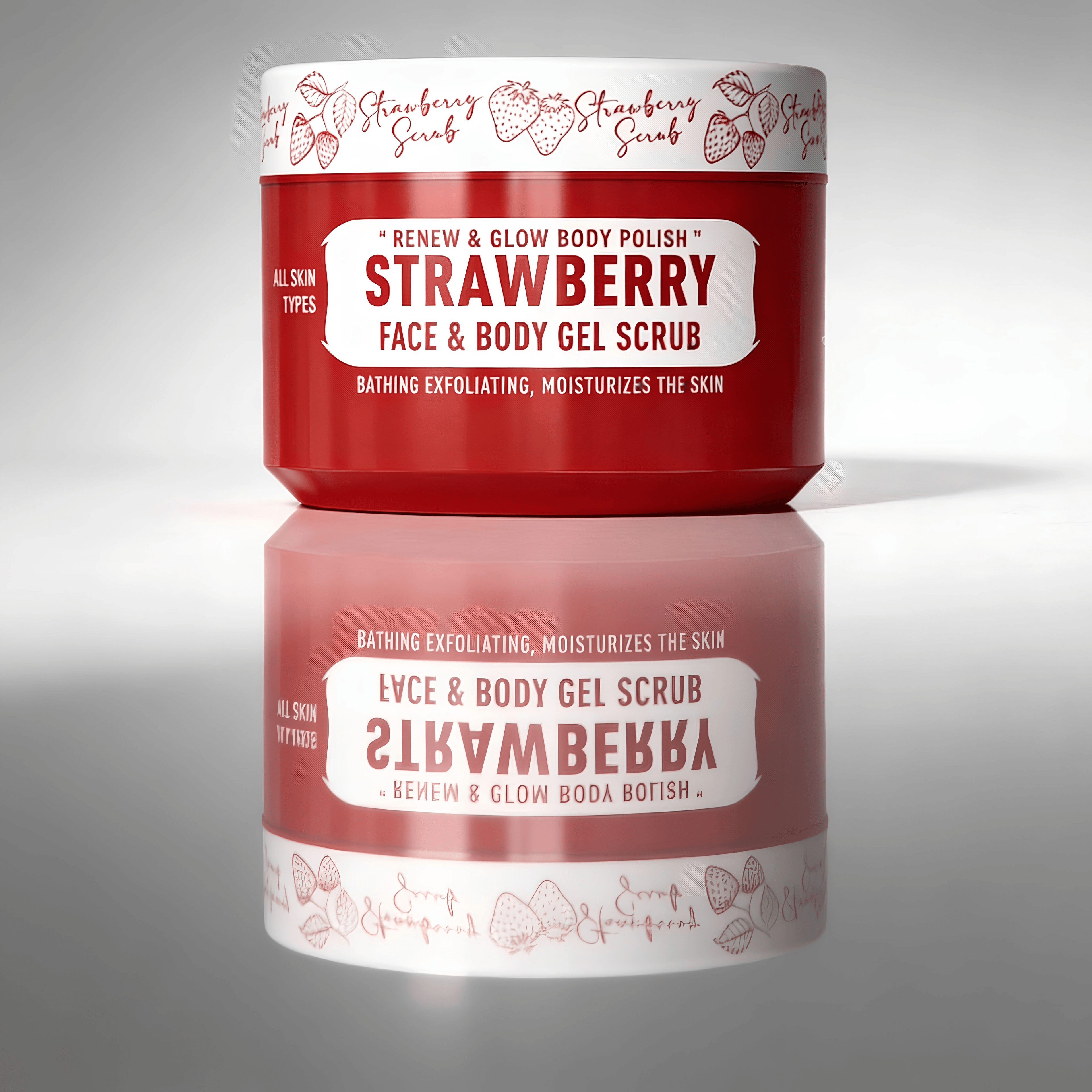 EXFOLIADORA MASCARILLA FACE BODY  SCRUB STRAWBERRY 300ml