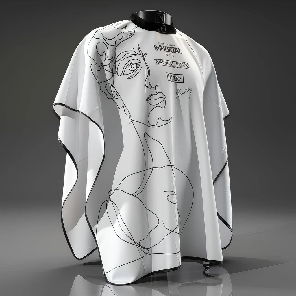 CAPA IMMORTAL NYC BLANCA COLLAR DE GOMA BOTONES DE PRESIÓN