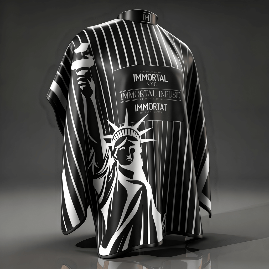 CAPA IMMORTAL NYC ESTACTUA COLLAR DE GOMA BOTONES DE PRESIÓN