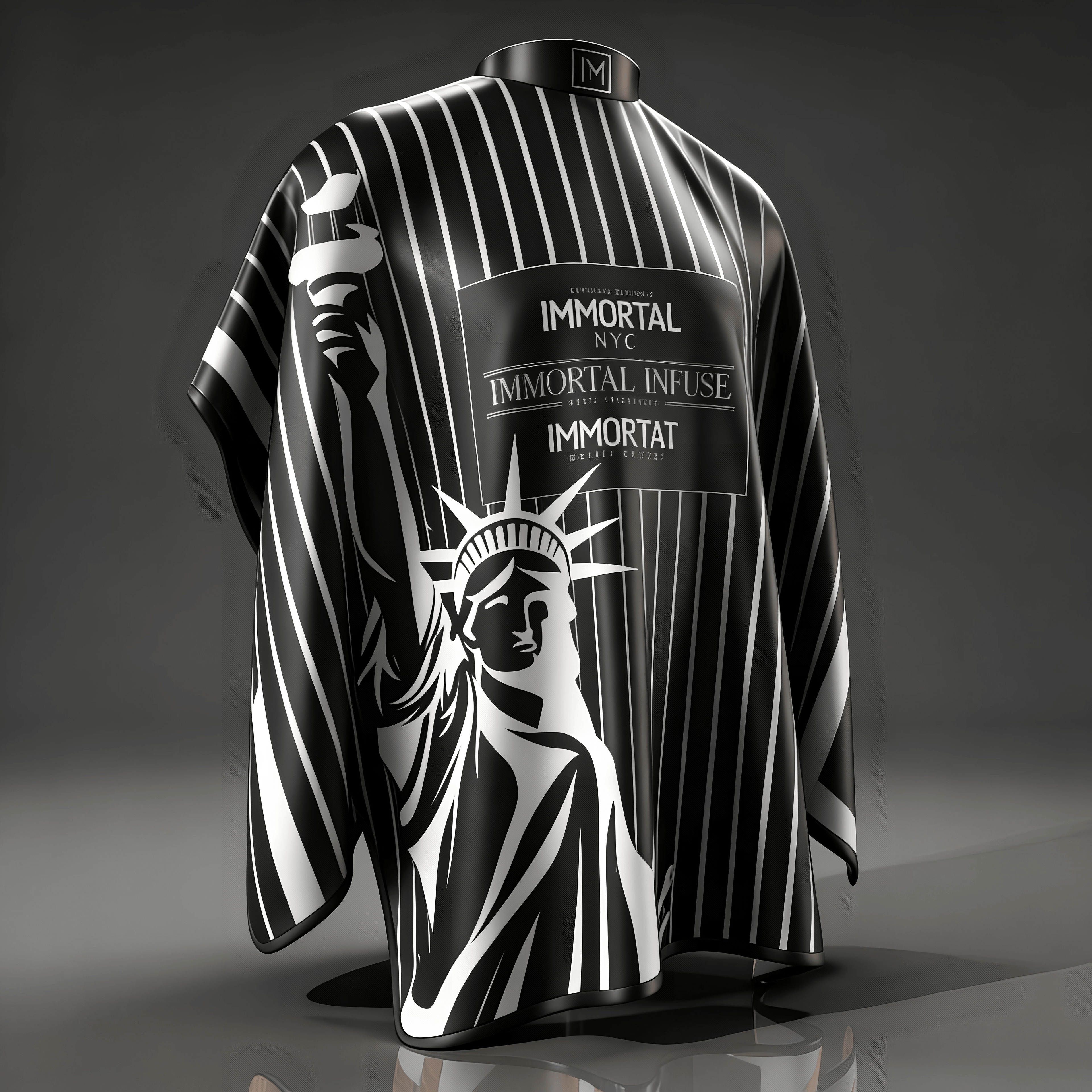 CAPA IMMORTAL NYC ESTACTUA COLLAR DE GOMA BOTONES DE PRESIÓN