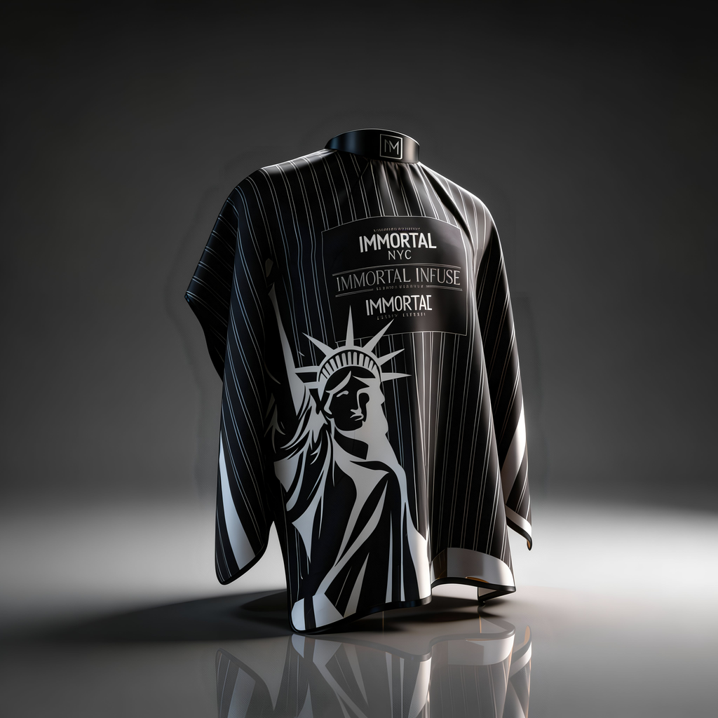 CAPA IMMORTAL NYC ESTACTUA COLLAR DE GOMA BOTONES DE PRESIÓN