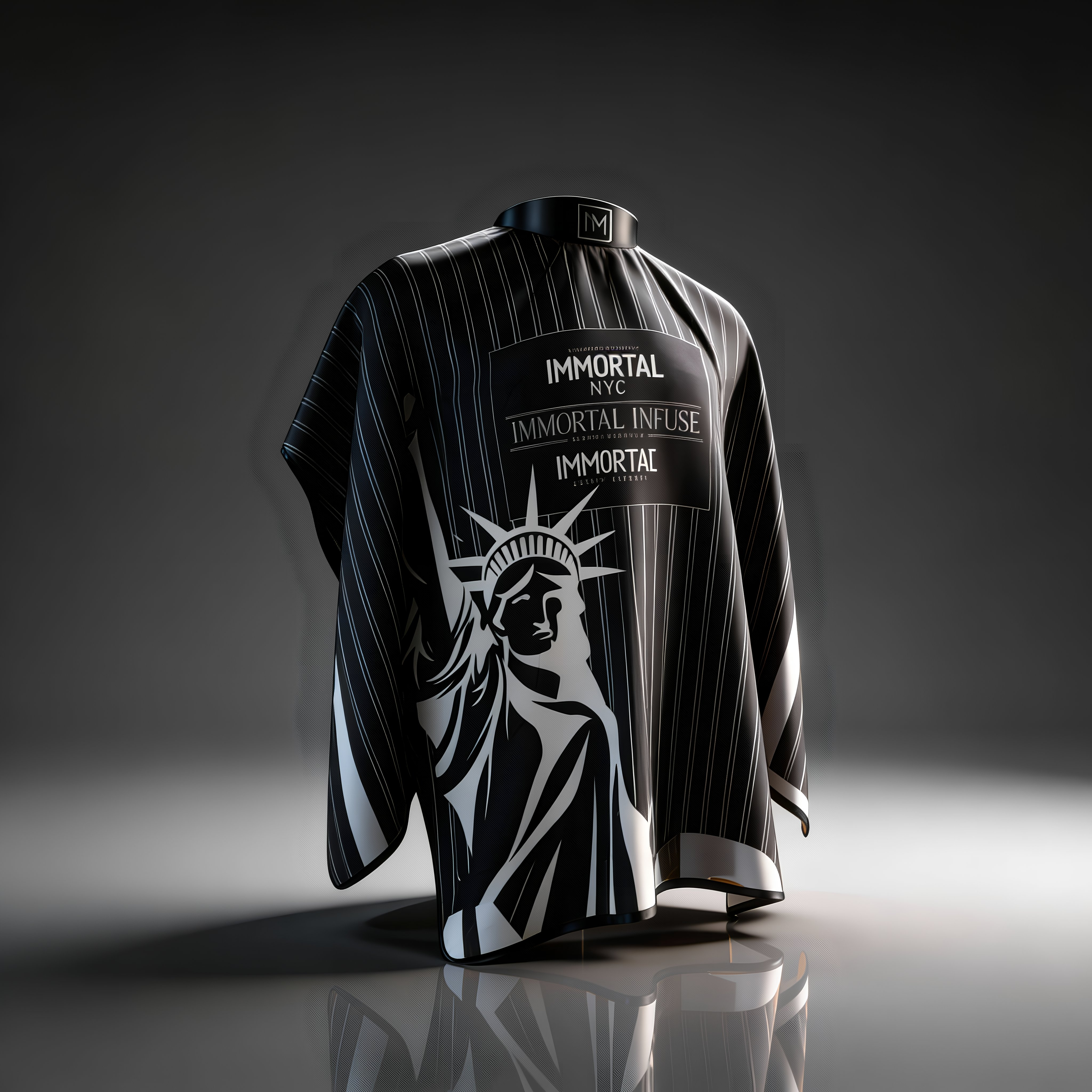CAPA IMMORTAL NYC ESTACTUA COLLAR DE GOMA BOTONES DE PRESIÓN