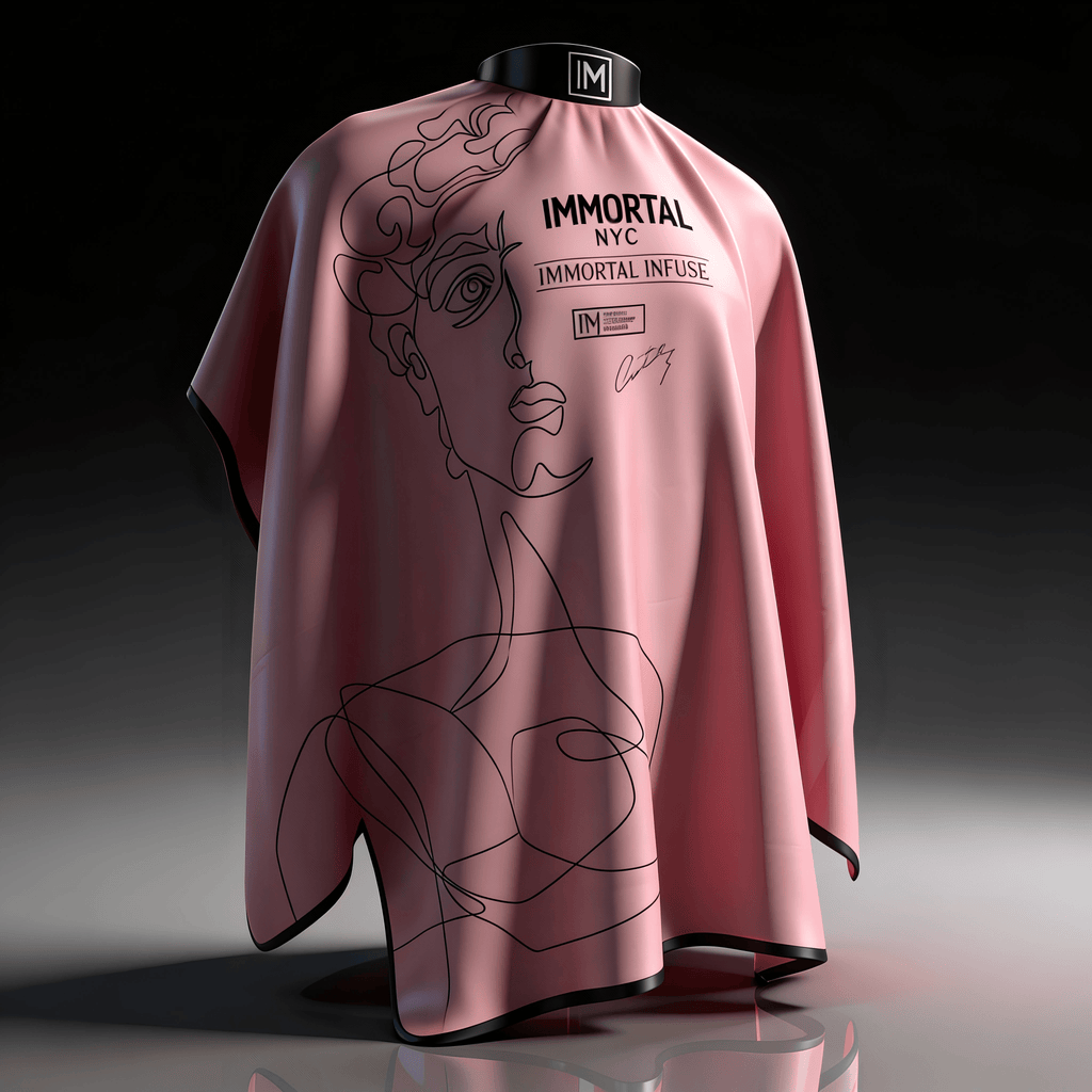 CAPA IMMORTAL NYC ROSAS COLLAR DE GOMA BOTONES DE PRESIÓN