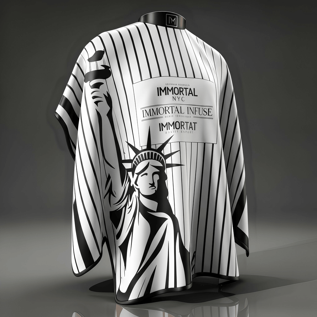 CAPA IMMORTAL NYC ESTACTUA COLLAR DE GOMA BOTONES DE PRESIÓN