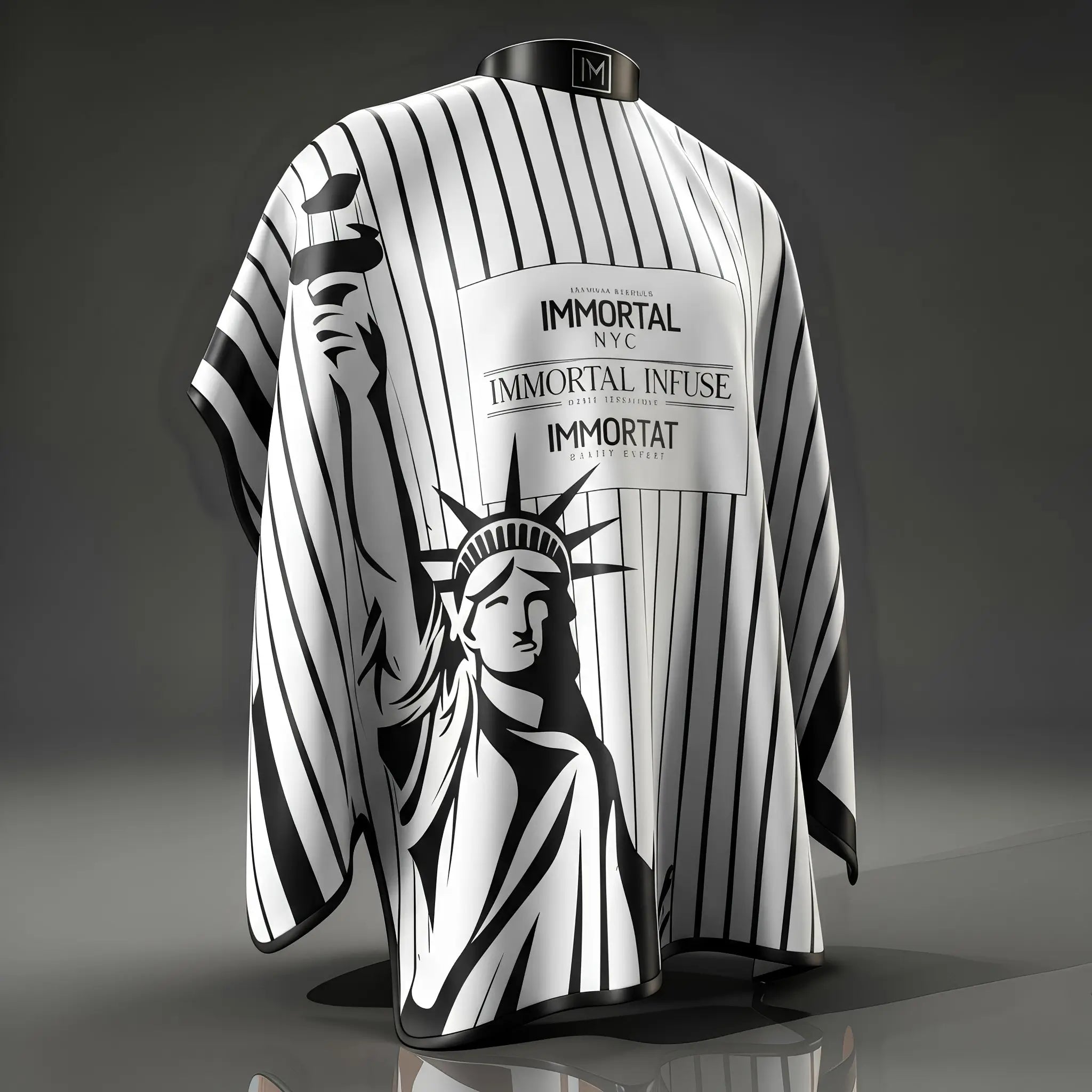 CAPA IMMORTAL NYC ESTACTUA COLLAR DE GOMA BOTONES DE PRESIÓN