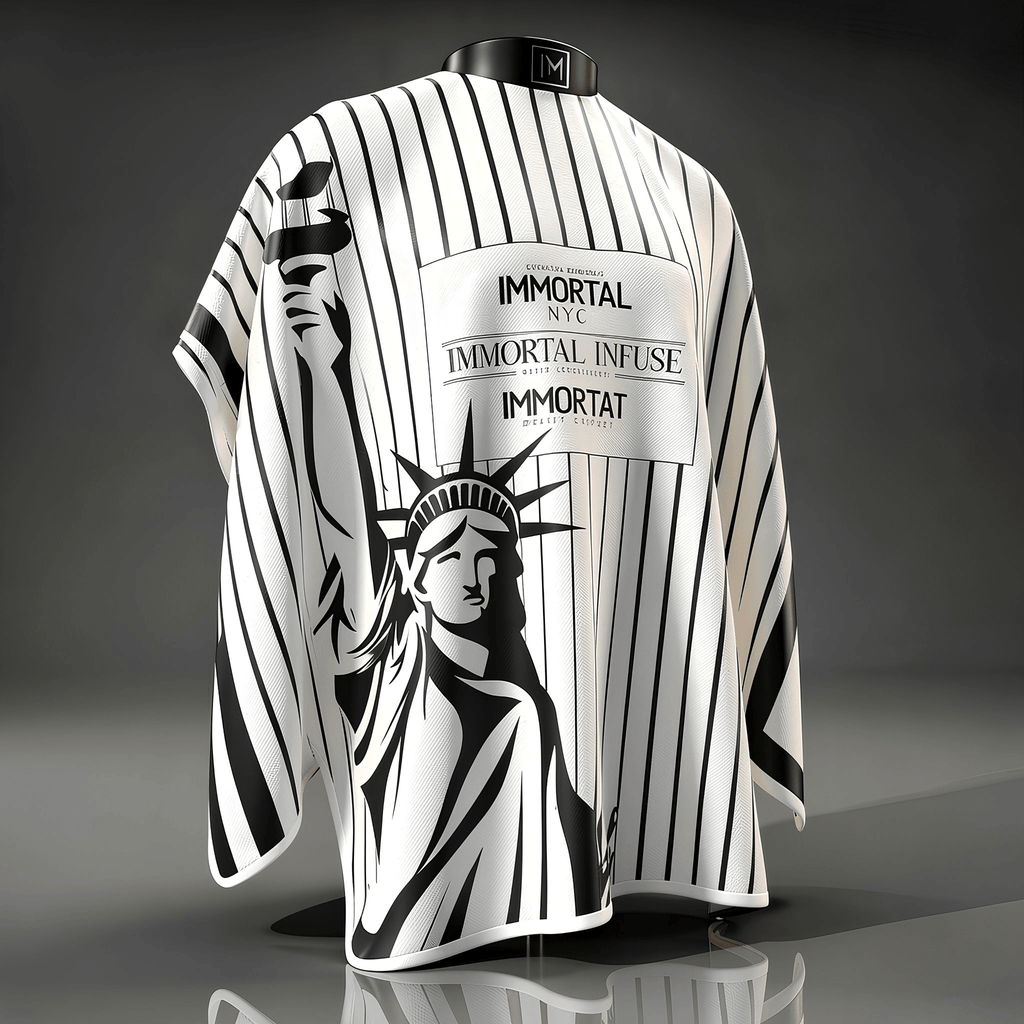 CAPA IMMORTAL NYC ESTACTUA COLLAR DE GOMA BOTONES DE PRESIÓN