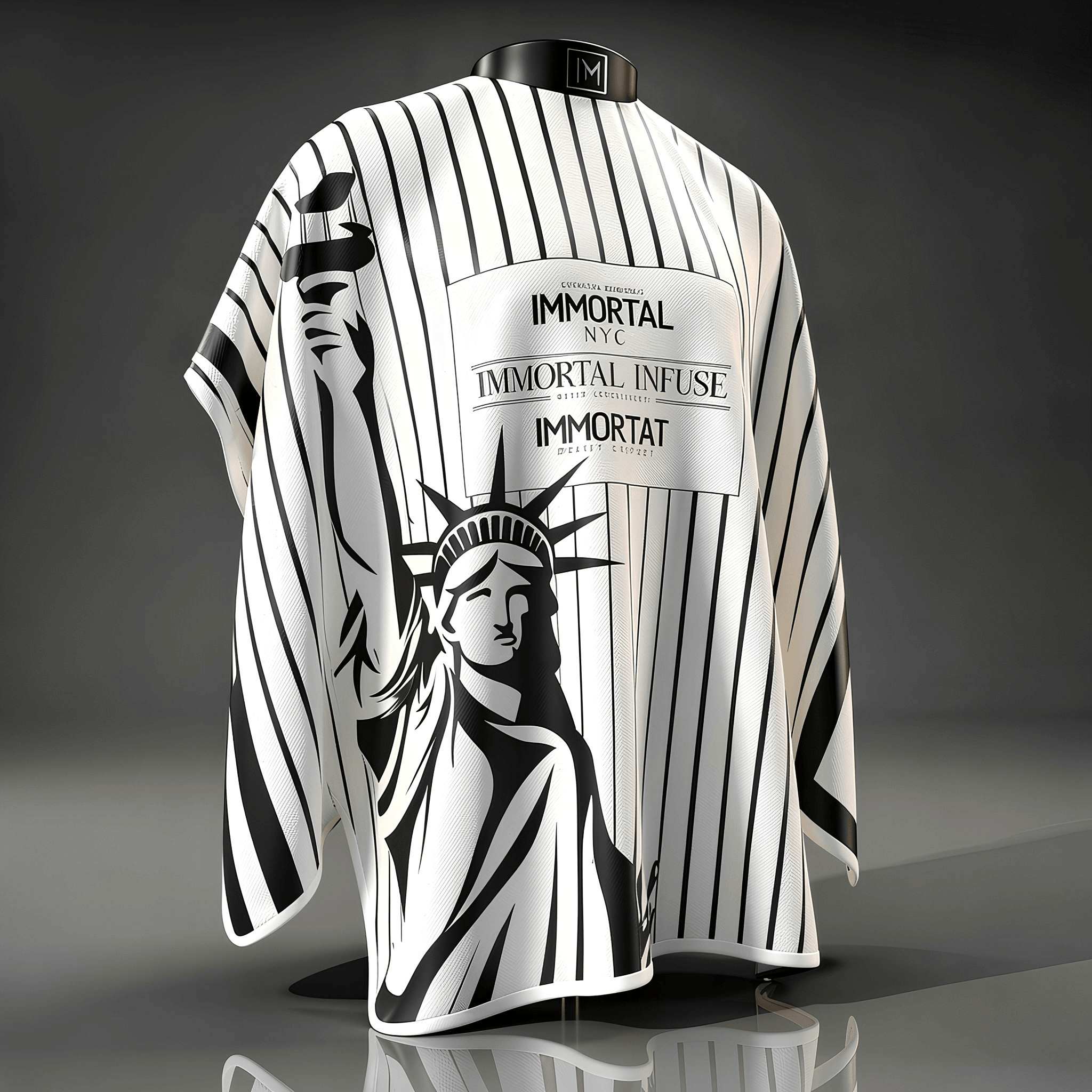 CAPA IMMORTAL NYC ESTACTUA COLLAR DE GOMA BOTONES DE PRESIÓN