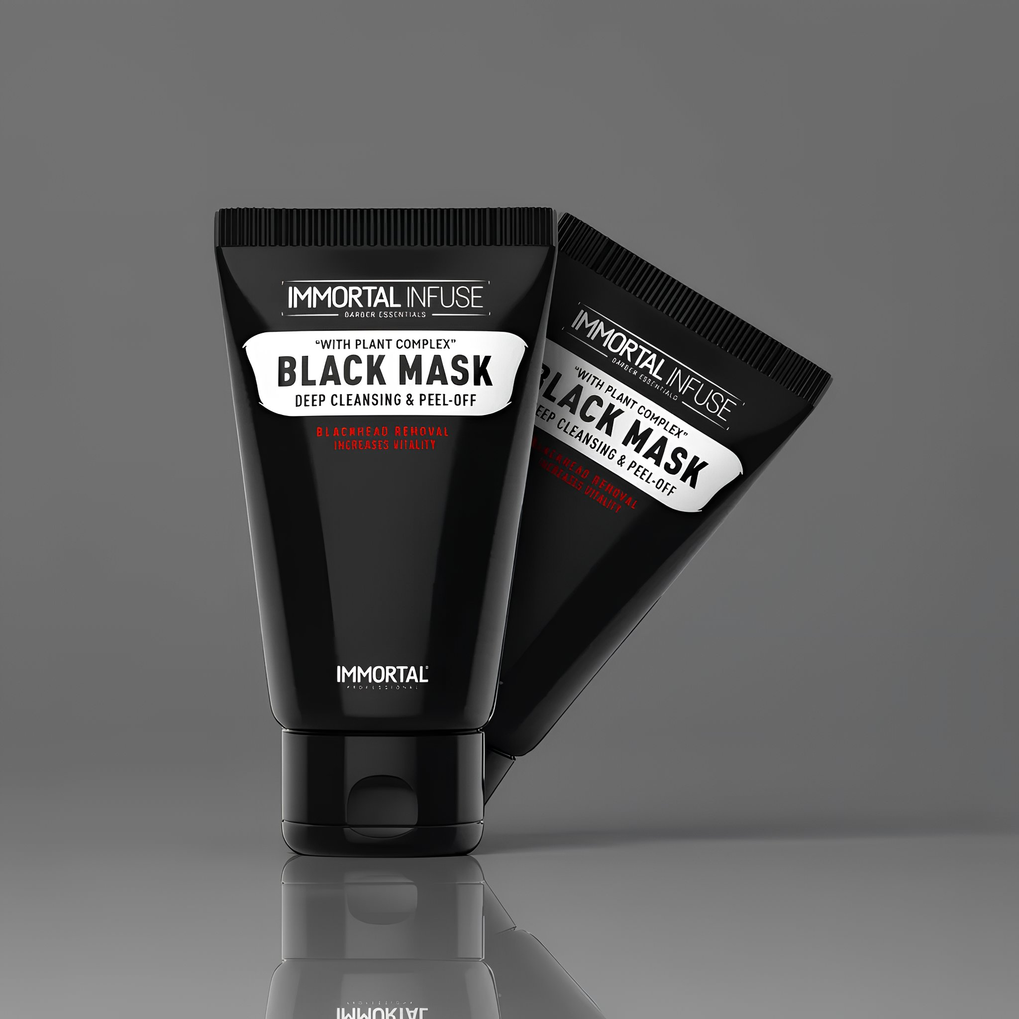 Mascarilla facial limpiadora IMMORTAL BLACK Mask Peel-Off 150ml