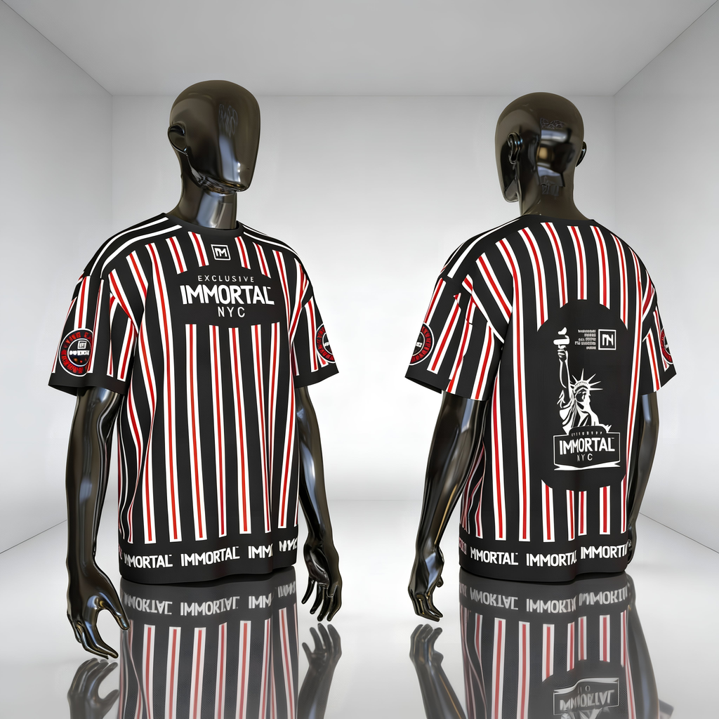POLERA UNISEX TALLA UNICA DE ALGODON MANGA CORTA IMMORTAL (DISPONIBLE BLACK)