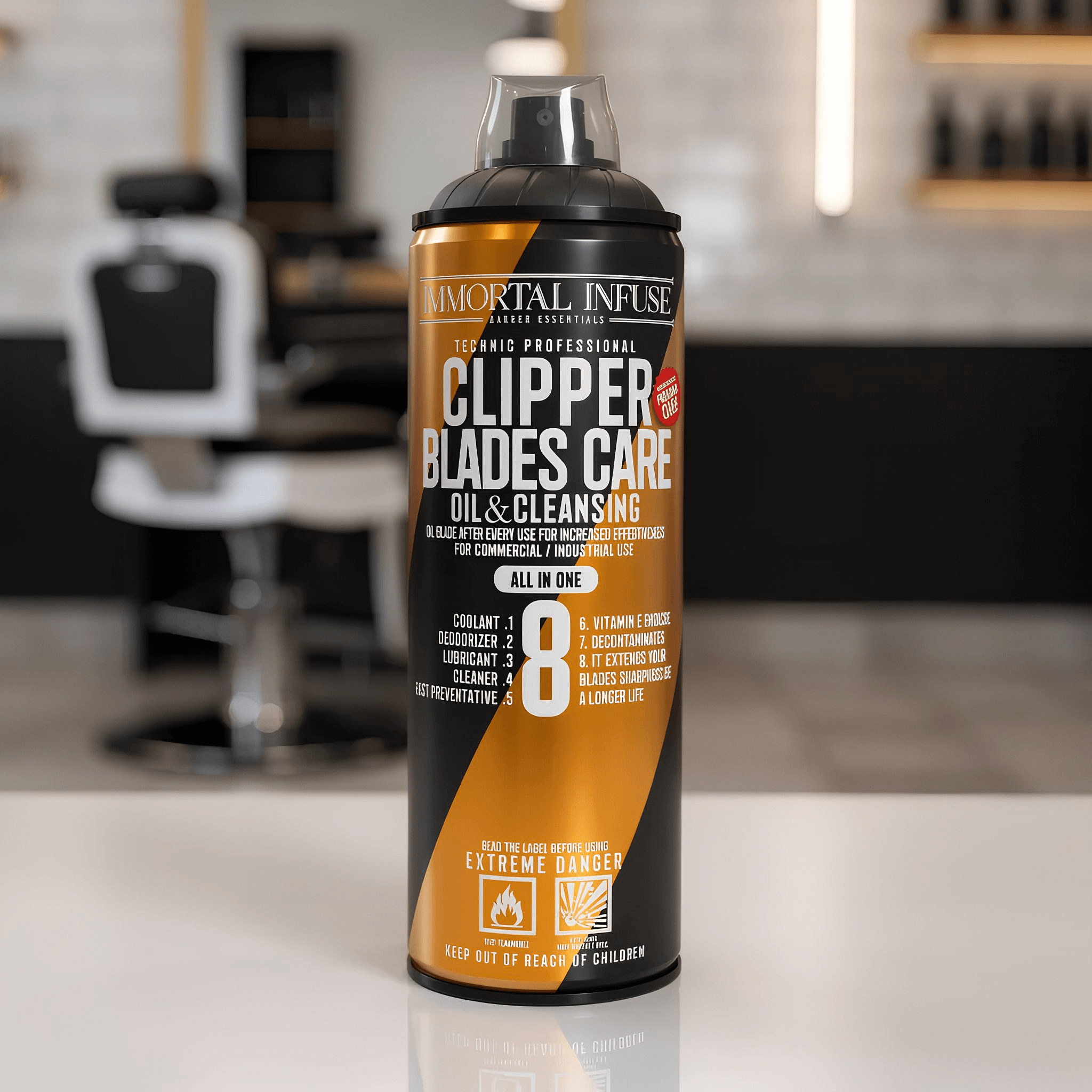 CLIPPER BLADES CARE OIL & CLEANSING 8 EN1  500ml