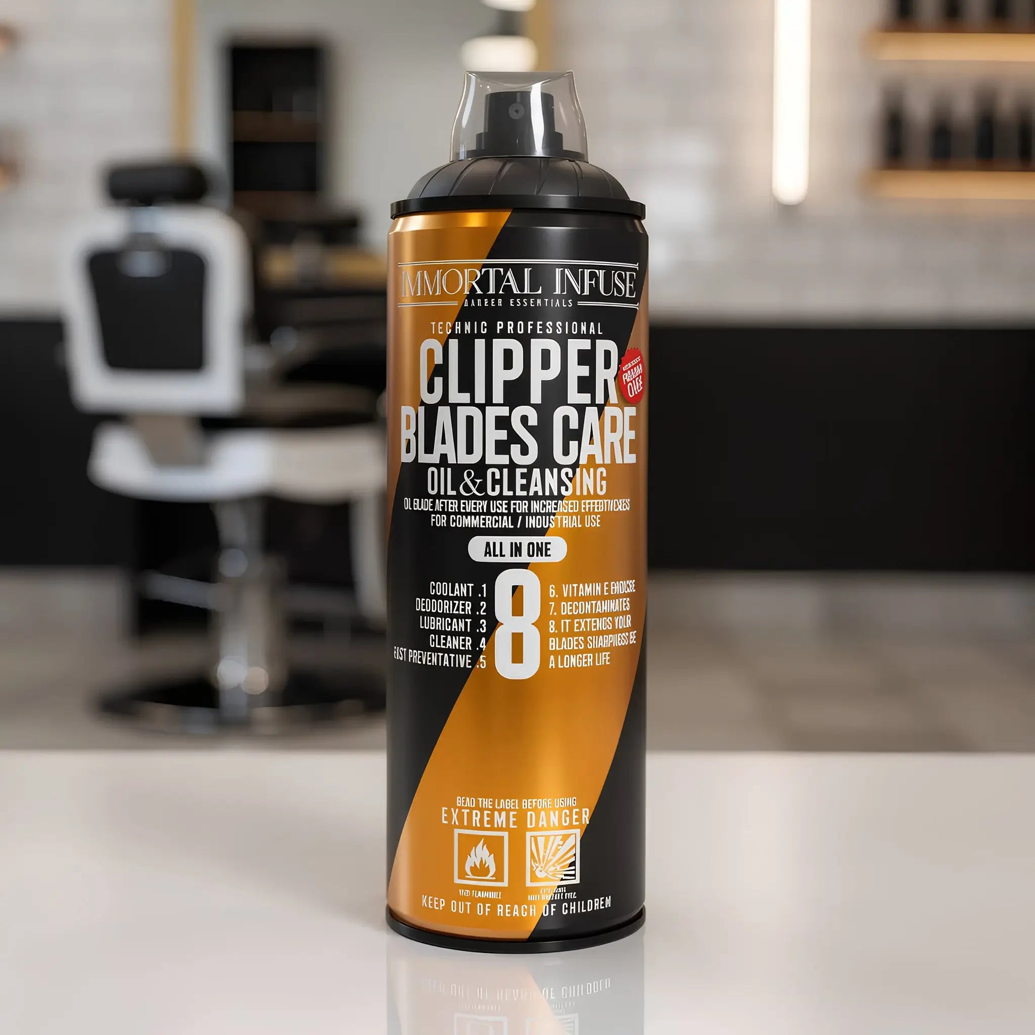 CLIPPER BLADES CARE OIL & CLEANSING 8 EN1  500ml